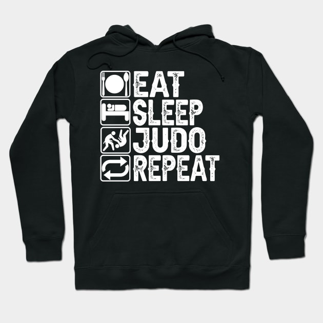 Eat Sleep Judo Repeat Hoodie by DragonTees